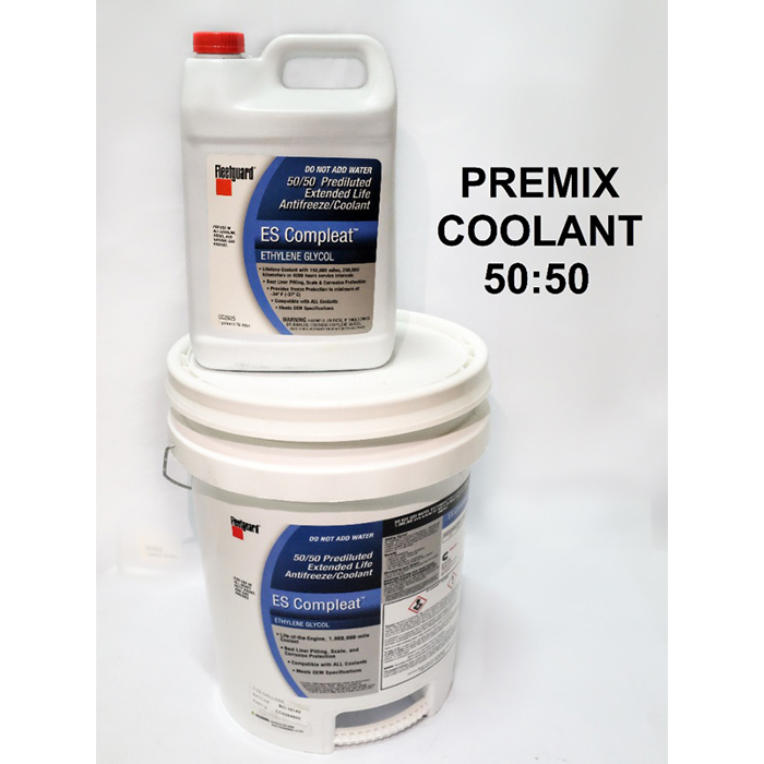 Fleetguard ES Compleat EG Premix 50/50 Antifreeze/Coolant – 5 Gallon (CC2848)